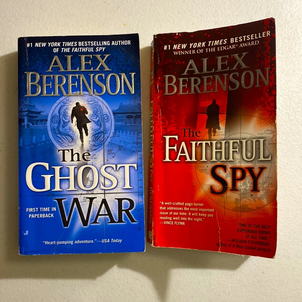 2 Alex Berenson books - The Faithful Spy & The Ghost of War